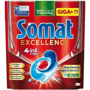 Somat Excellence 4w1, tabletki do zmywarki, 75 szt - Środki do zmywarek - miniaturka - grafika 1