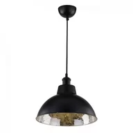 Lampy sufitowe - Candellux Industrialna LAMPA wisząca SCRIMI 31-56658  metalowa OPRAWA zwis kopuła mozaika czarna - miniaturka - grafika 1