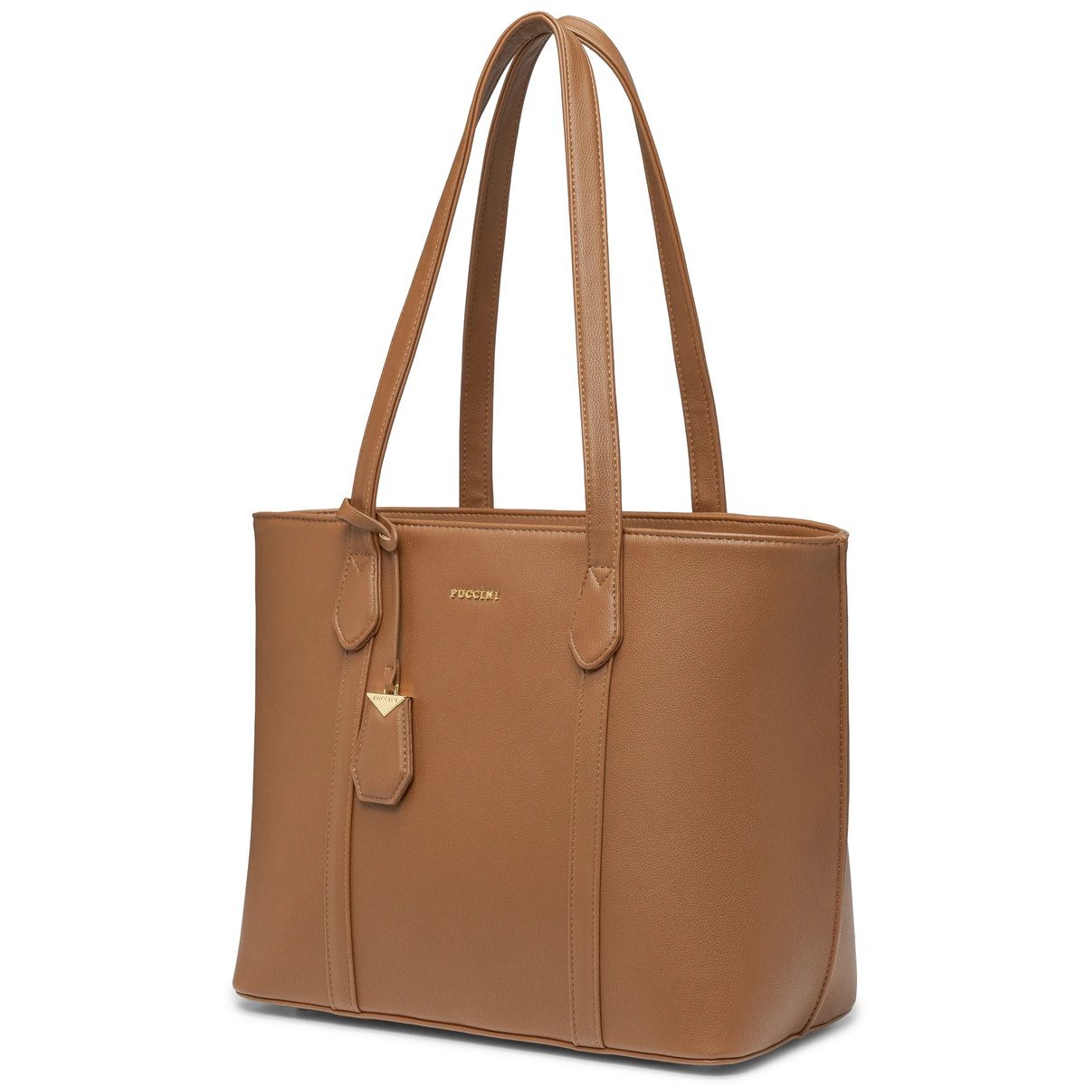 PUCCINI torebka shopper skóra ekologiczna brązowy