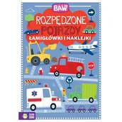 Kolorowanki, wyklejanki - Baw się. Rozpędzone pojazdy. Łamigłówki i zabawy - miniaturka - grafika 1