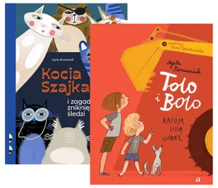 Pakiet Kocia szajka i tajemnica zniknięcia śledzi, Tolo i Bolo ratują Lisią Górkę - Agata Romaniuk, Anna Oparkowska - książka - Powieści i opowiadania - miniaturka - grafika 1