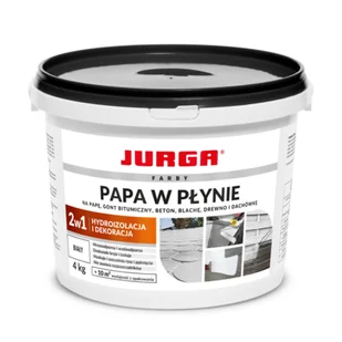 Papa w płynie biała 4 kg Jurga - Preparaty bitumiczne - miniaturka - grafika 1