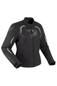 Odzież motocyklowa - Kurtka Motocyklowa Bering Dundy Damska Czarny/Złamany BiałyL - miniaturka - grafika 1