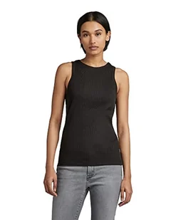 G-STAR RAW Damski tank top Engineered Rib, Czarny (Dk Black D19323-c678-6484), S - Koszulki i topy damskie - miniaturka - grafika 1