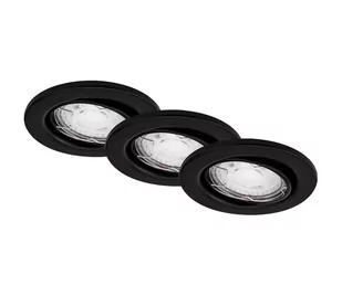 Brilo - ZESTAW 3x LED Łazienkowa oprawa wpuszczana 1xGU10/5W/230V IP23 czarna - Oprawy, klosze i abażury - miniaturka - grafika 1