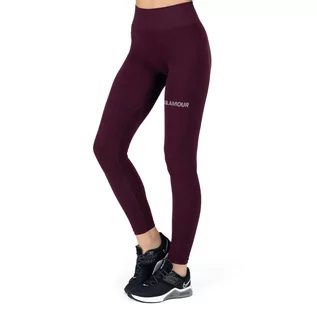 Legginsy - Legginsy Treningowe Damskie Gymglamour Push Up Grape 314 Xs - grafika 1