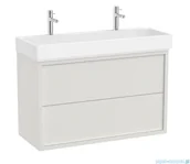 Szafki łazienkowe - Roca Tura Unik zestaw szafka z umywalką 100x43x60 BIAŁY MAT A852036558 - miniaturka - grafika 1