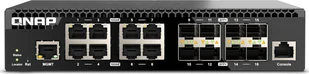 Switch Qnap QSW-M3216R-8S8T - managed - 8 x 100/1000/2.5G/5G/10GBase-T + 8 x 10Gb Ethernet SFP+ - Switche - miniaturka - grafika 1