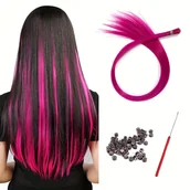 Pozostałe akcesoria fryzjerskie - TEMU 10 Korzeni/Sztuk Wibracji Syntetyczne Przedłużanie Włosów - Taśma w Przedłużaniu Włosów z Naturalnym Wyglądem i Odczuciem dla Modnych Kobiet - - miniaturka - grafika 1