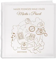 Albumy fotograficzne - Album na zdjęcia z grawerem dla pary na ślub rocznicę parapetówkę - miniaturka - grafika 1