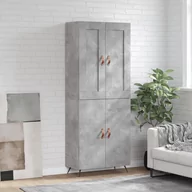 Witryny - vidaXL Witrynka, szarość betonu 69,5x34x180 cm materiał drewnopochodny - miniaturka - grafika 1