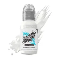 Wyposażenie studia tatuażu - Farba World Famous Limitless Tattoo Ink - Straight White 240ml - miniaturka - grafika 1