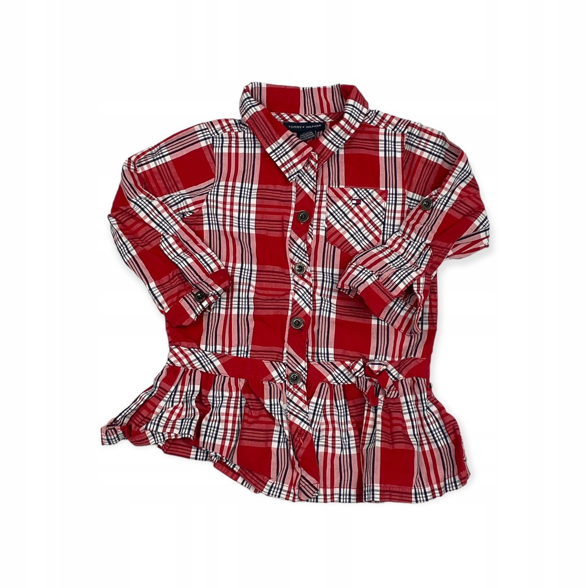 Bluzka dziewczęca rękaw TOMMY HILFIGER 12 miesięcy