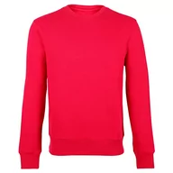Bluzy damskie - HRM Unisex bluza I Premium dla kobiet i mężczyzn można prać w temperaturze do 60°C I bluza Basic I sweter damski i męski I odzież robocza I wysokiej jakości i zrównoważona, czerwony, S - miniaturka - grafika 1