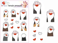 Pedagogika i dydaktyka - Tatuaże zmywalne dla dzieci Kocie łapki - miniaturka - grafika 1