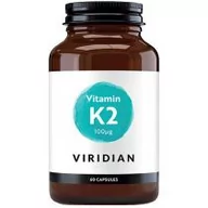 Witaminy i minerały - Viridian Witamina K2 (MK-7) 100ug - suplement diety 60 kaps. - miniaturka - grafika 1