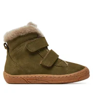 Buty dla dziewczynek - Kozaki Froddo Minni Suede G2110141-3 S Zielony - miniaturka - grafika 1