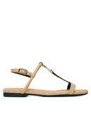 Sandały damskie - Patrizia Pepe Sandały 8X0025/L048-B824 Beżowy - miniaturka - grafika 1