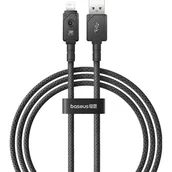 Kable - Kabel szybkiego ładowania Baseus USB do IP 2,4A,1m (Czarny) - miniaturka - grafika 1