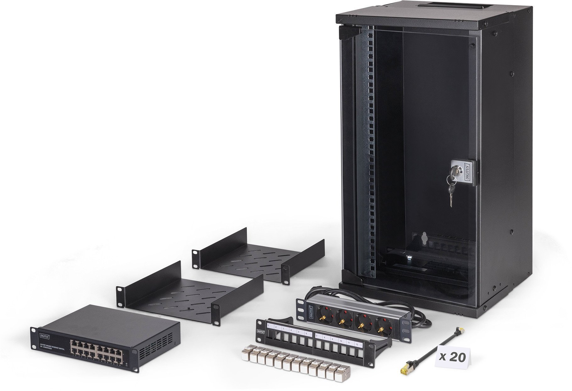 DIGITUS Netzwerk-Set 254 mm 10