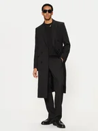 Płaszcze męskie - AMI PARIS Płaszcz przejściowy HCO319.WV0037 Czarny Regular Fit - miniaturka - grafika 1