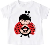 Koszulki dla dziewczynek - Koszulka z biedronką dla dziecka - miniaturka - grafika 1