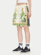 Spodenki damskie - adidas Szorty sportowe FARM Premium JD6288 Écru Loose Fit - miniaturka - grafika 1