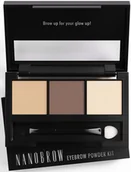 Akcesoria i kosmetyki do stylizacji brwi - Nanobrow Eyebrow Powder Kit Light - miniaturka - grafika 1