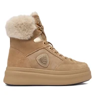 Botki damskie - Trzewiki Blauer F5EMERY01 Beżowy - miniaturka - grafika 1