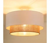 Lampy sufitowe - Duolla - Żyrandol natynkowy BOHO 1xE27/15W/230V śr. 45 cm biały/brązowy - miniaturka - grafika 1