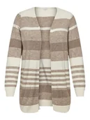 Swetry damskie - ONLY Kardigan w kolorze jasnobrązowo-kremowym - miniaturka - grafika 1