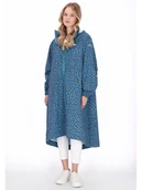 Kurtki i kamizelki sportowe damskie - Schmuddelwedda Płaszcz przeciwdeszczowy w kolorze granatowo-turkusowym - miniaturka - grafika 1