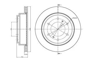 METELLI Tarcza hamulcowa 23-0778C - Szczęki hamulcowe - miniaturka - grafika 1