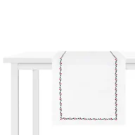 Obrusy i serwetki - Bieżnik XMAS ILEX biały z lamówką 40x160 cm HOMLA - miniaturka - grafika 1