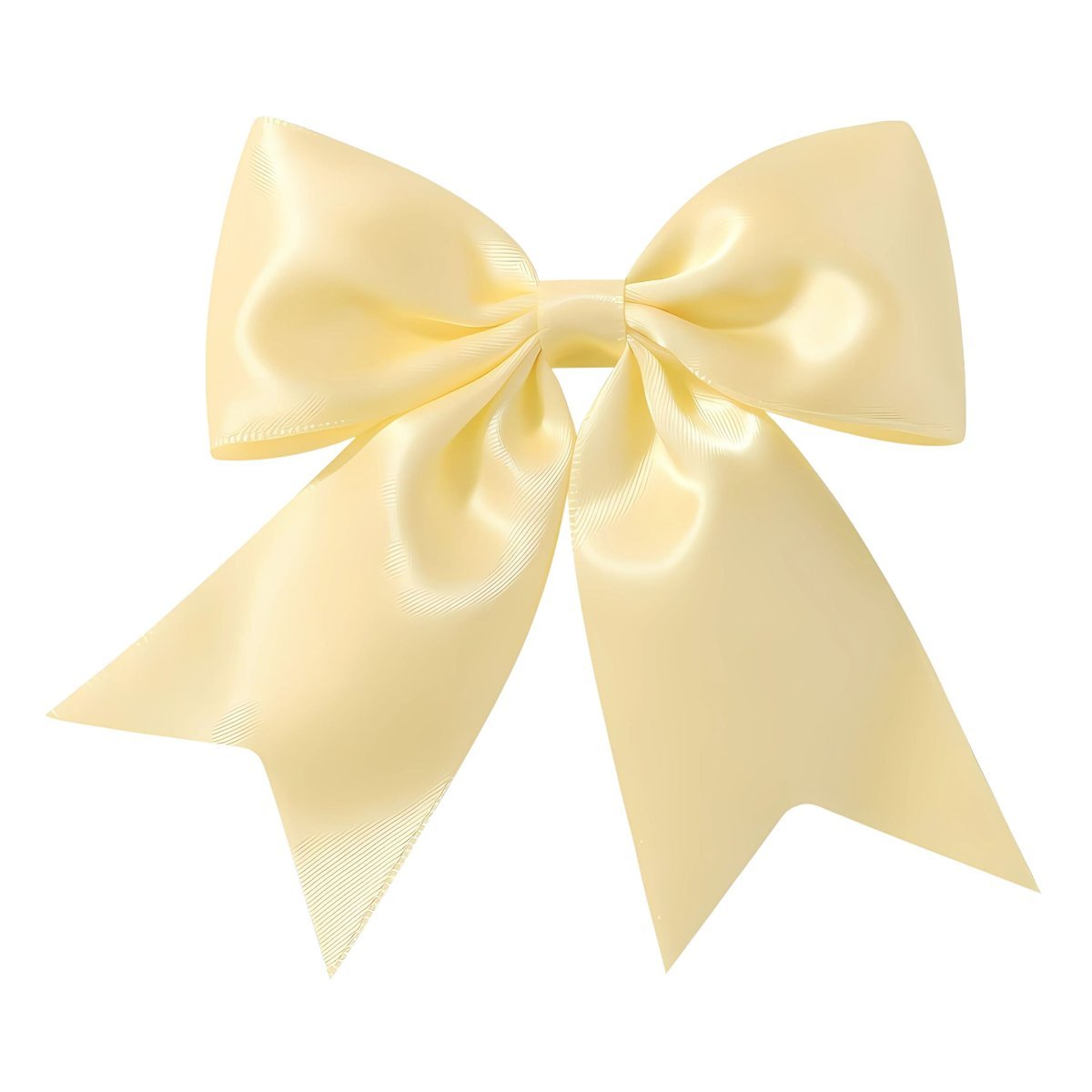 Kokarda do Włosów Żółta Satynowa Spinka Ozdobna z Połyskiem Lekka i Wygodna