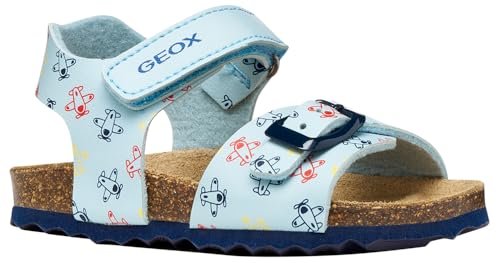 Geox Baby Boy Sandal B CHALKI Boy, LT Blue, 23 EU