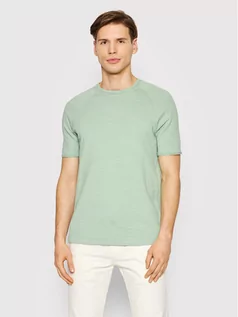 Koszulki męskie - Selected Homme T-Shirt Sunny 16084195 Zielony Regular Fit - grafika 1
