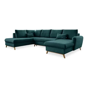 Turkusowa rozkładana sofa w kształcie litery "U" Miuform Scandic Lagom, lewostronna - Narożniki - miniaturka - grafika 1