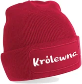 Gadżety dla niej i dla niego - Czapka Bawełniana Zimowa BEANIE Królewna na PREZENT - miniaturka - grafika 1