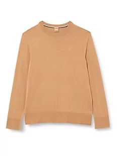 BOSS Damski sweter z dzianiny w kolorze średni beżowym, XL (DE) - Swetry damskie - miniaturka - grafika 1