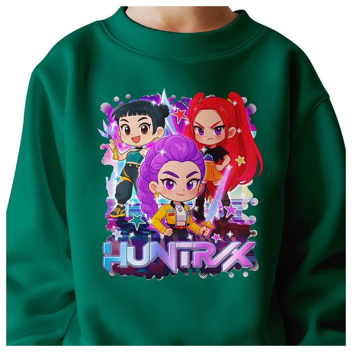 BLUZA DZIECIĘCA KPOP DEMON HUNTERS HUNTRIX 134-140 BAWEŁNIANA JAKOŚĆ
