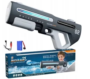 Nowoczesny Elektryczny Pistolet na Wodę - Wysokociśnieniowy 700ml GIGANT - Zabawki militarne Nowoczesny Elektryczny Pistolet na Wodę - Wysokociśnieniowy 700ml GIGANT - Zabawki militarne - miniaturka - grafika 1