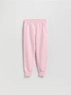 Spodnie i spodenki dla dziewczynek - Reserved - Spodnie dresowe - różowy - miniaturka - grafika 1