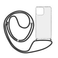 Etui i futerały do telefonów - Etui ze sznurkiem do iPhone 13 Removable Strap czarne - miniaturka - grafika 1