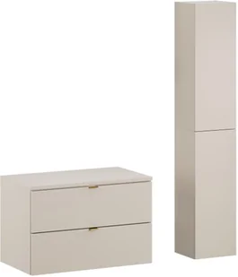 Zestaw meblowy 80cm z blatem i Szafką wysoką - Meble łazienkowe - miniaturka - grafika 1