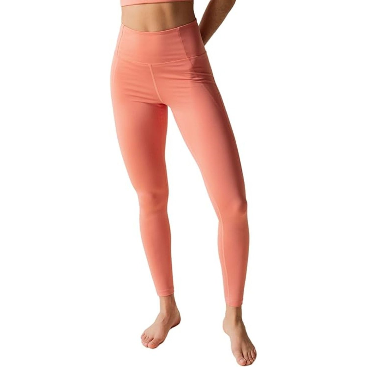Legginsy damskie Girlfriend Collective Compressive koralowe sportowe-S