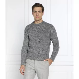 HUGO Wełniany sweter Siogul | Oversize fit - Swetry męskie - miniaturka - grafika 1