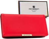 Portfele - Duży portfel damski ze skóry ekologicznej — Peterson - miniaturka - grafika 1
