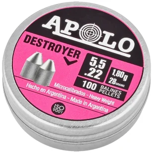 Śrut Apolo Destroyer 5.5 mm, 100 szt. 1.80g/28.0gr (19901) - Amunicja do wiatrówek - miniaturka - grafika 1