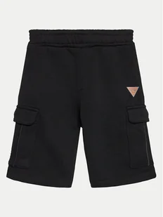 Guess Szorty sportowe L4GD21 KBK32 Czarny Regular Fit - Spodenki damskie - miniaturka - grafika 1